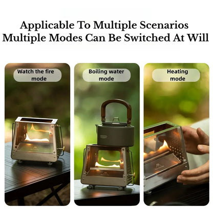 Stainless Steel Mini Camping Firewood Stove