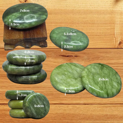 Tontin Jade glaze hot stone massage Set massager back massageador Health Care stones for massage spine basalt lava stone spa