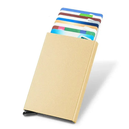 Men ID Credit Bank Card Holder Wallet Anti Rfid Smart Anti Rfid Blocking Protected Magic Pop Up Slim Small Money Wallets Case