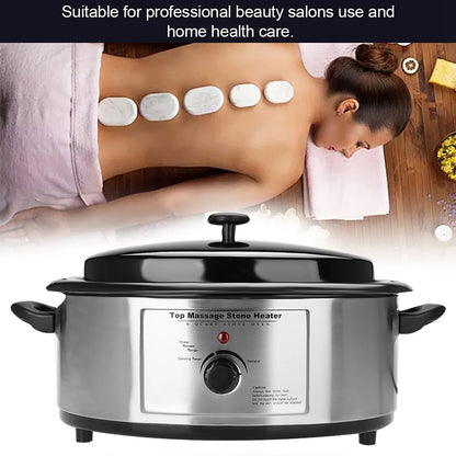 6 Quart Hot Massage Stone Heater Spa Salon Warmer Heating Device Volcanic Heater Stone Warmer Heater UK Plug 220V