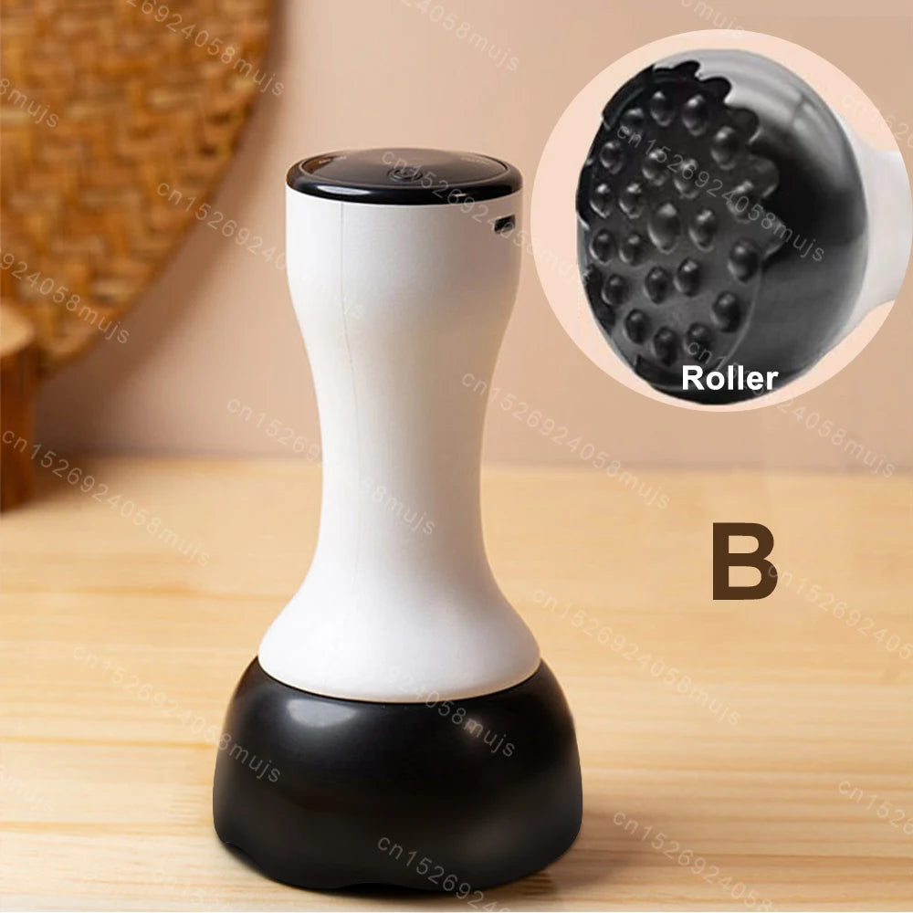 Hot Stone Scraping Vibration Massager Relax Muscles Warm Moxibustion Guasha Spa Therapy Bianstone Massage Relaxation Tool