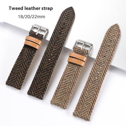 Tweed Vintage Leather Watch Belt